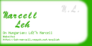 marcell leh business card